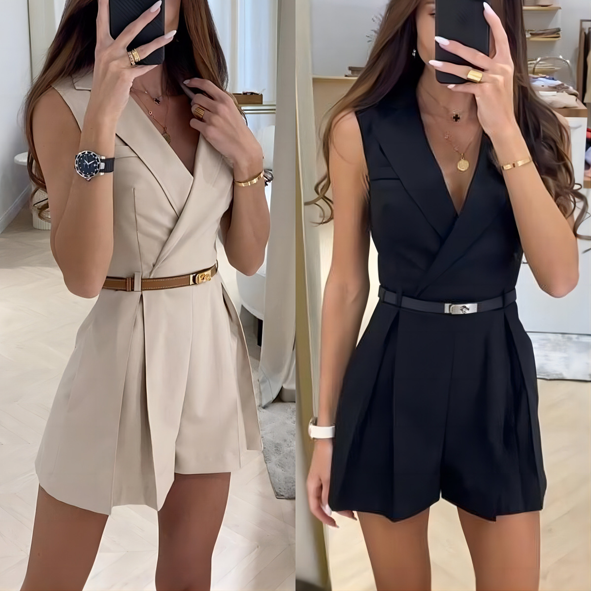 Women'S Formal Wear Jumpsuit - 2025 Elegant Blazer Jumpsuit for Women