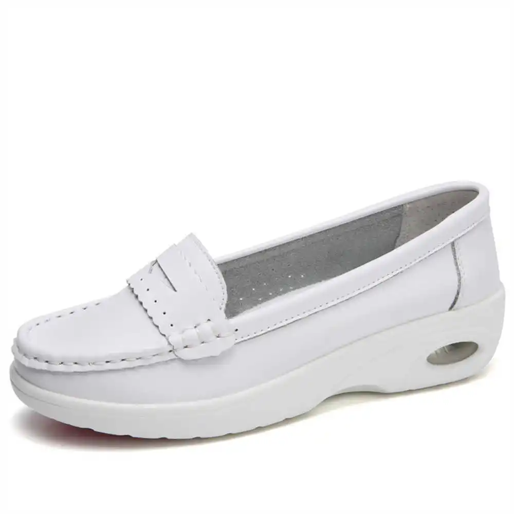 Thick Sole Slipon White Traine - Women'S Formal Wear Names ulasan dan harga