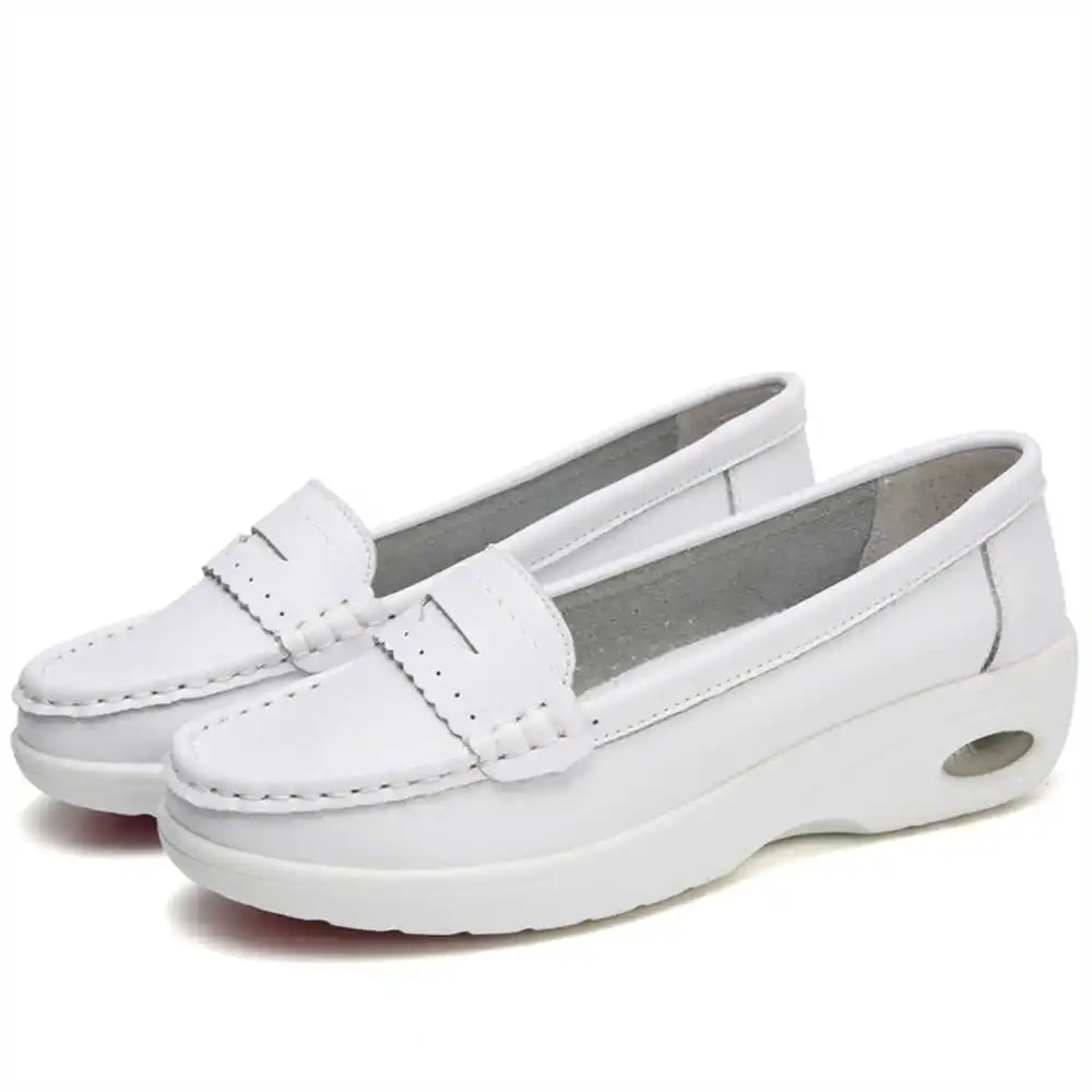 Thick Sole Slipon White Traine - Women'S Formal Wear Names ulasan dan harga