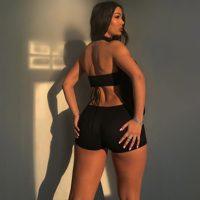 Black Women Jumpsuit Sexy Halt - Women'S Formal Wear Jumpsuit ulasan dan harga