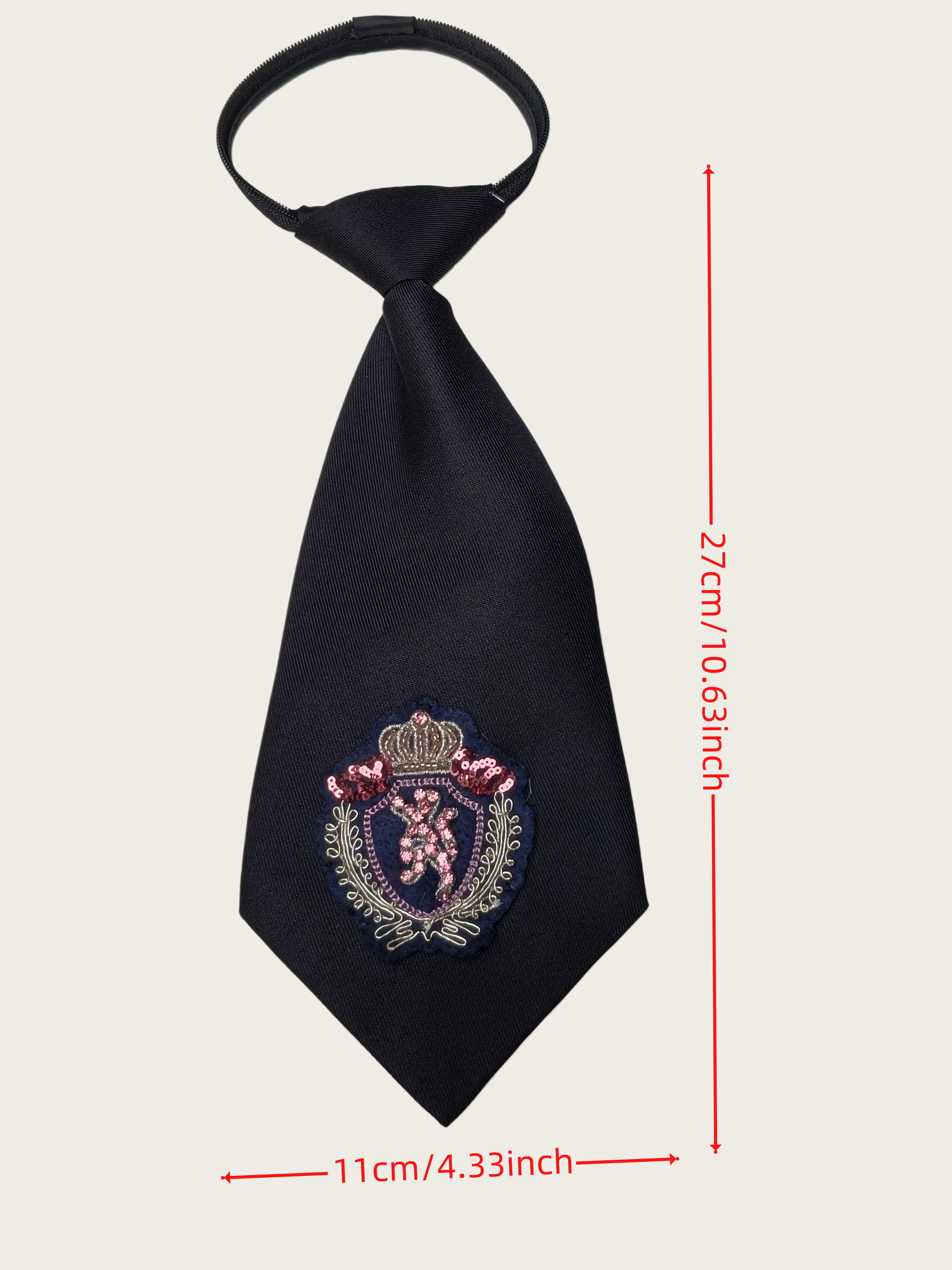 High-End Crown Badge Black Tie - Women Formal Wear Black ulasan dan harga