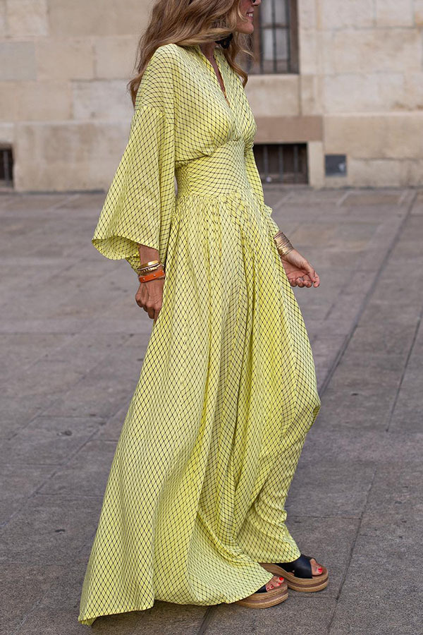 Vintage Boho Women's Casual Dr - Wrap Dress Work ulasan dan harga