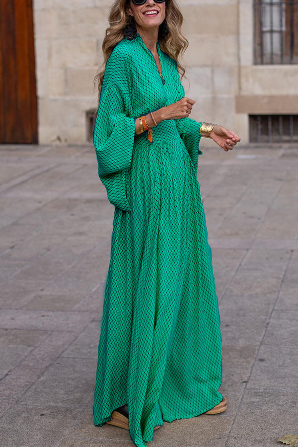 Vintage Boho Women's Casual Dr - Wrap Dress Work ulasan dan harga