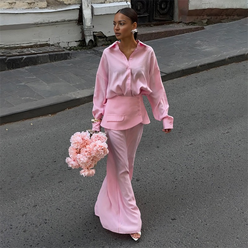 Autumn Pink Black Women Suit S - Women Formal Wear Black ulasan dan harga