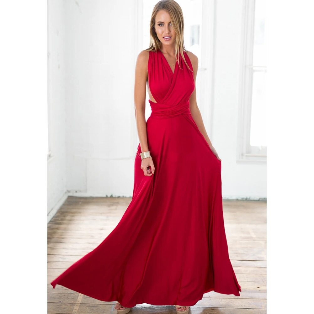 Sexy Women Multiway Wrap Conve - Wrap Dress Work ulasan dan harga