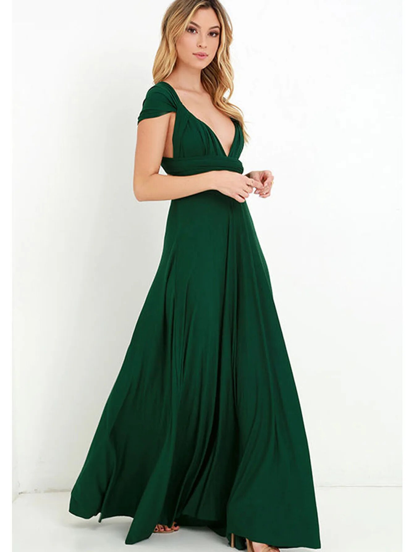 Sexy Women Multiway Wrap Conve - Wrap Dress Work ulasan dan harga