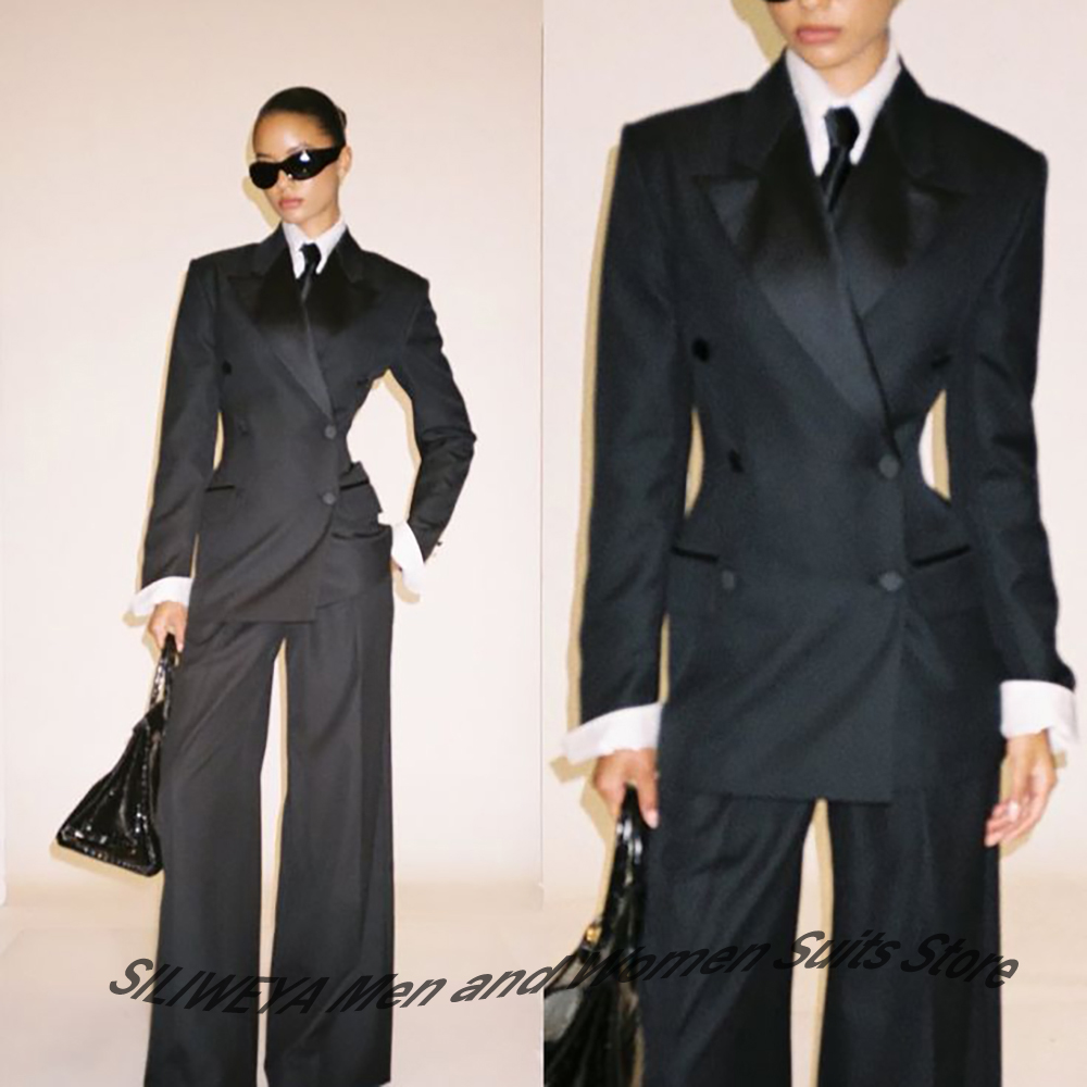 Professional Women's Black Dou - Women Formal Wear Black ulasan dan harga