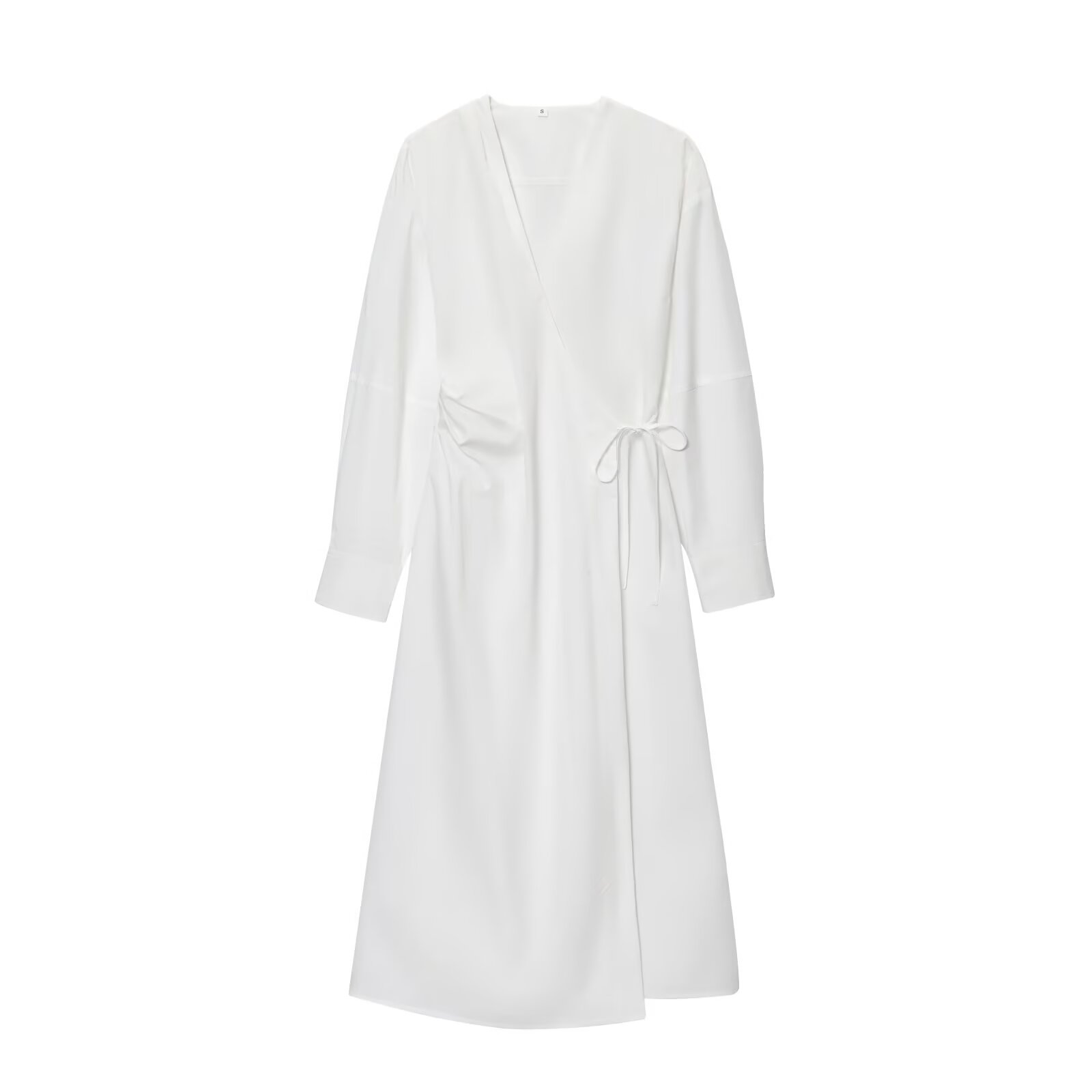 BSAY casual big shirt dresses  - Wrap Dress Work ulasan dan harga