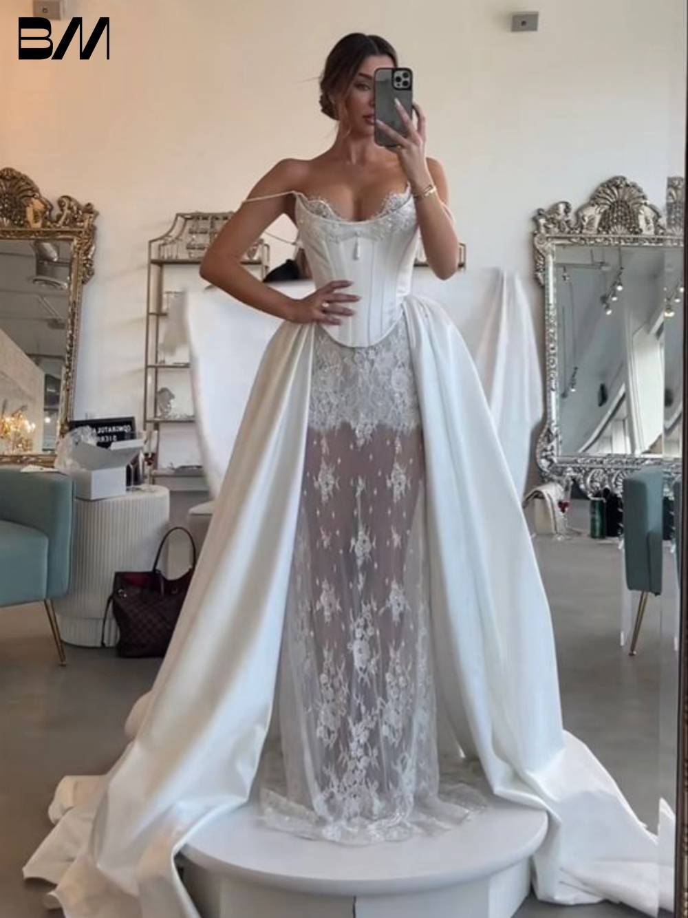 Fashionable Lace Corset Weddin - Vintage Women'S Formal Wear ulasan dan harga
