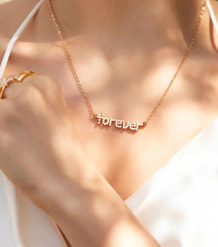 Personalized Pearl Name Neckla - Women'S Formal Wear Names ulasan dan harga