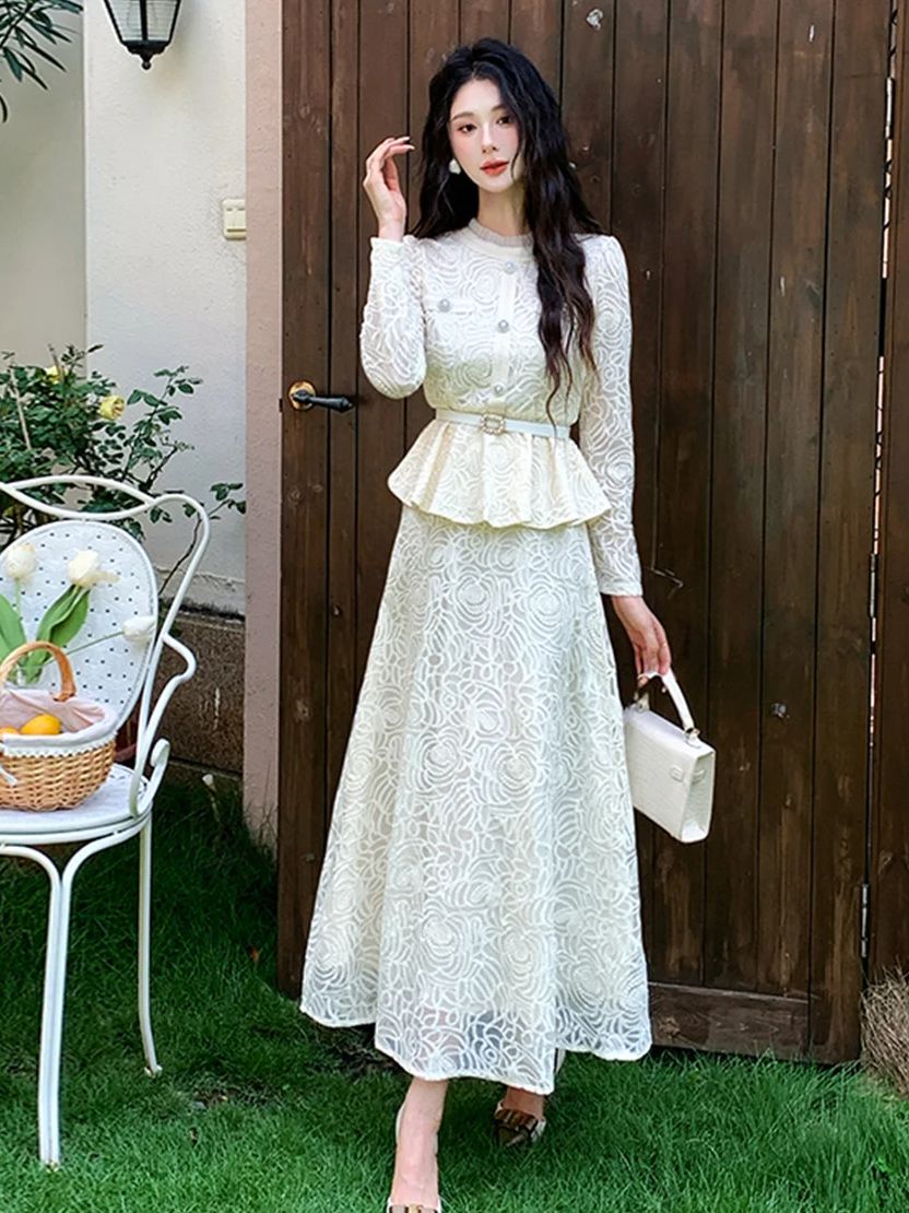 Formal Luxury Evening Lace Two - Formal Dress Female ulasan dan harga