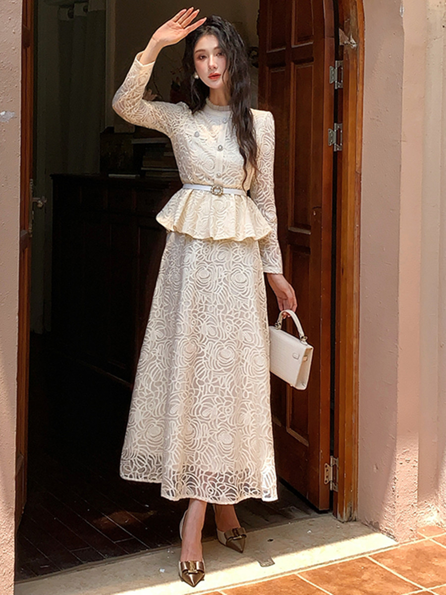 Formal Luxury Evening Lace Two - Formal Dress Female ulasan dan harga