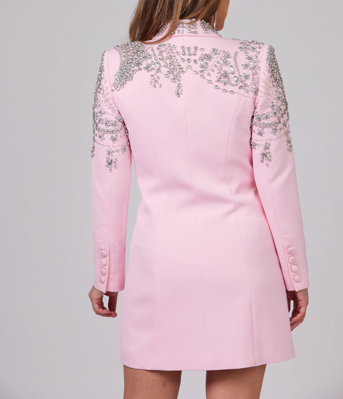 Crystal Women Blazer Dress Tea - Vintage Women'S Formal Wear ulasan dan harga