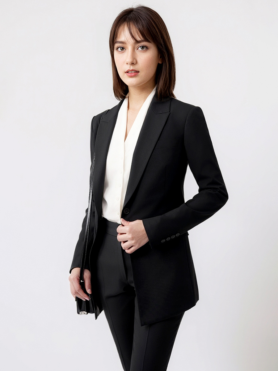 Women Suits Set Blazer Pant Of - Women Formal Wear Black ulasan dan harga