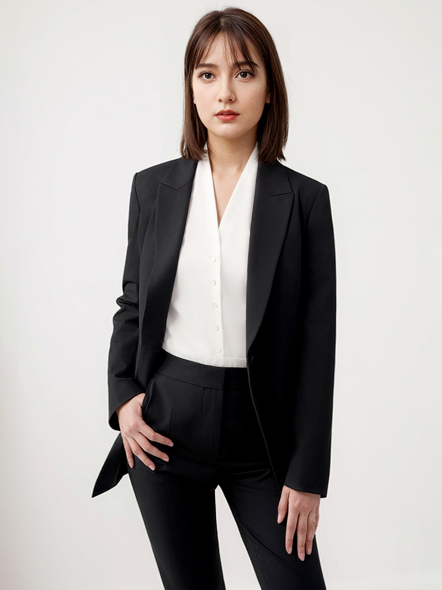 Women Suits Set Blazer Pant Of - Women Formal Wear Black ulasan dan harga