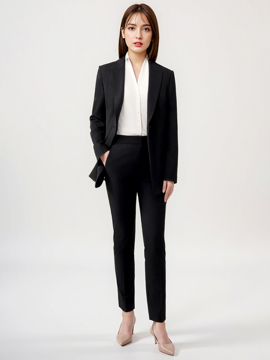 Women Suits Set Blazer Pant Of - Women Formal Wear Black ulasan dan harga