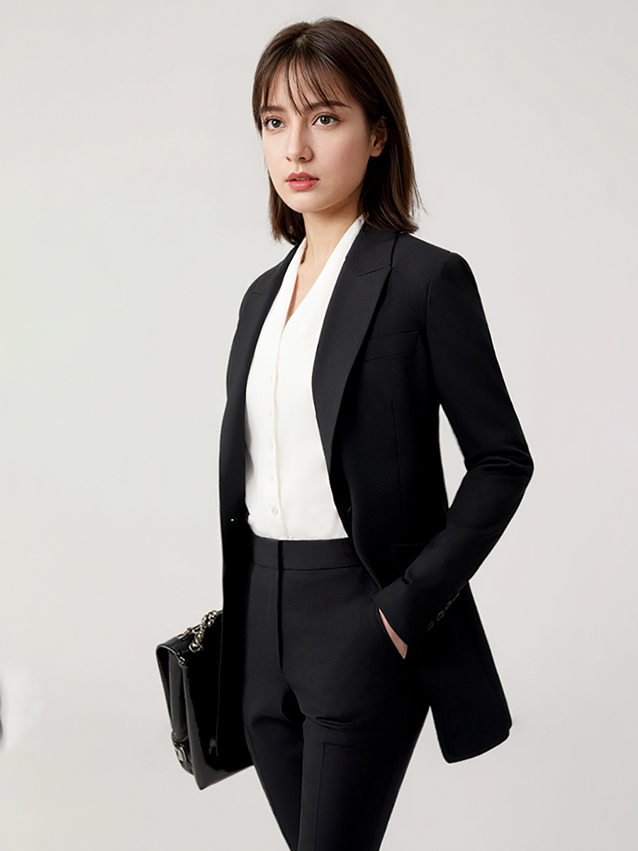 Women Suits Set Blazer Pant Of - Women Formal Wear Black ulasan dan harga