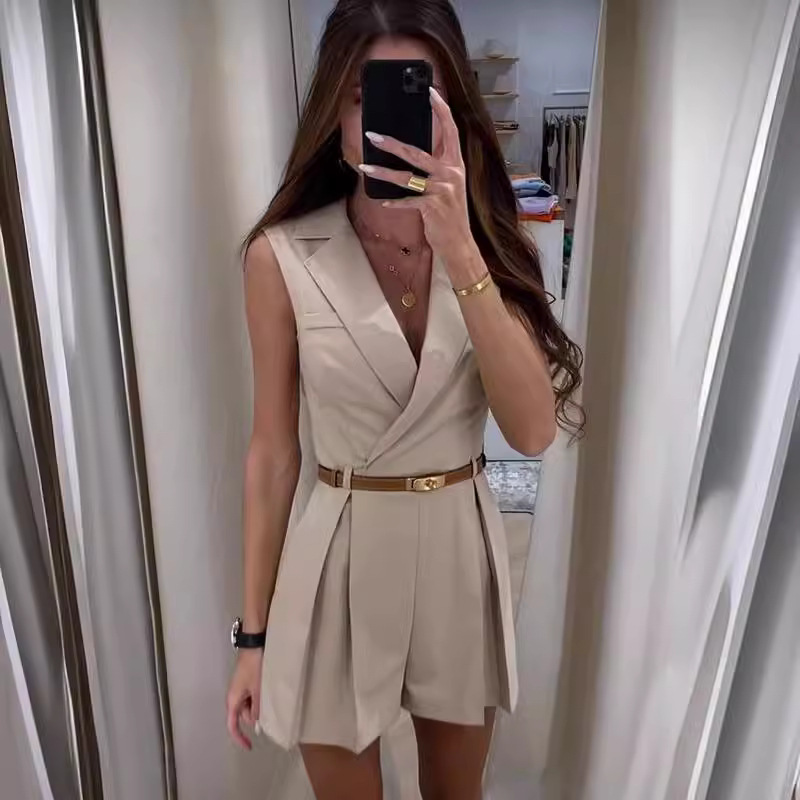 2025 Elegant Blazer Jumpsuit f - Women'S Formal Wear Jumpsuit ulasan dan harga