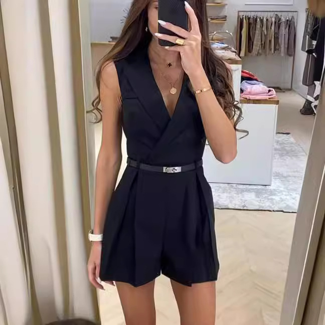 2025 Elegant Blazer Jumpsuit f - Women'S Formal Wear Jumpsuit ulasan dan harga