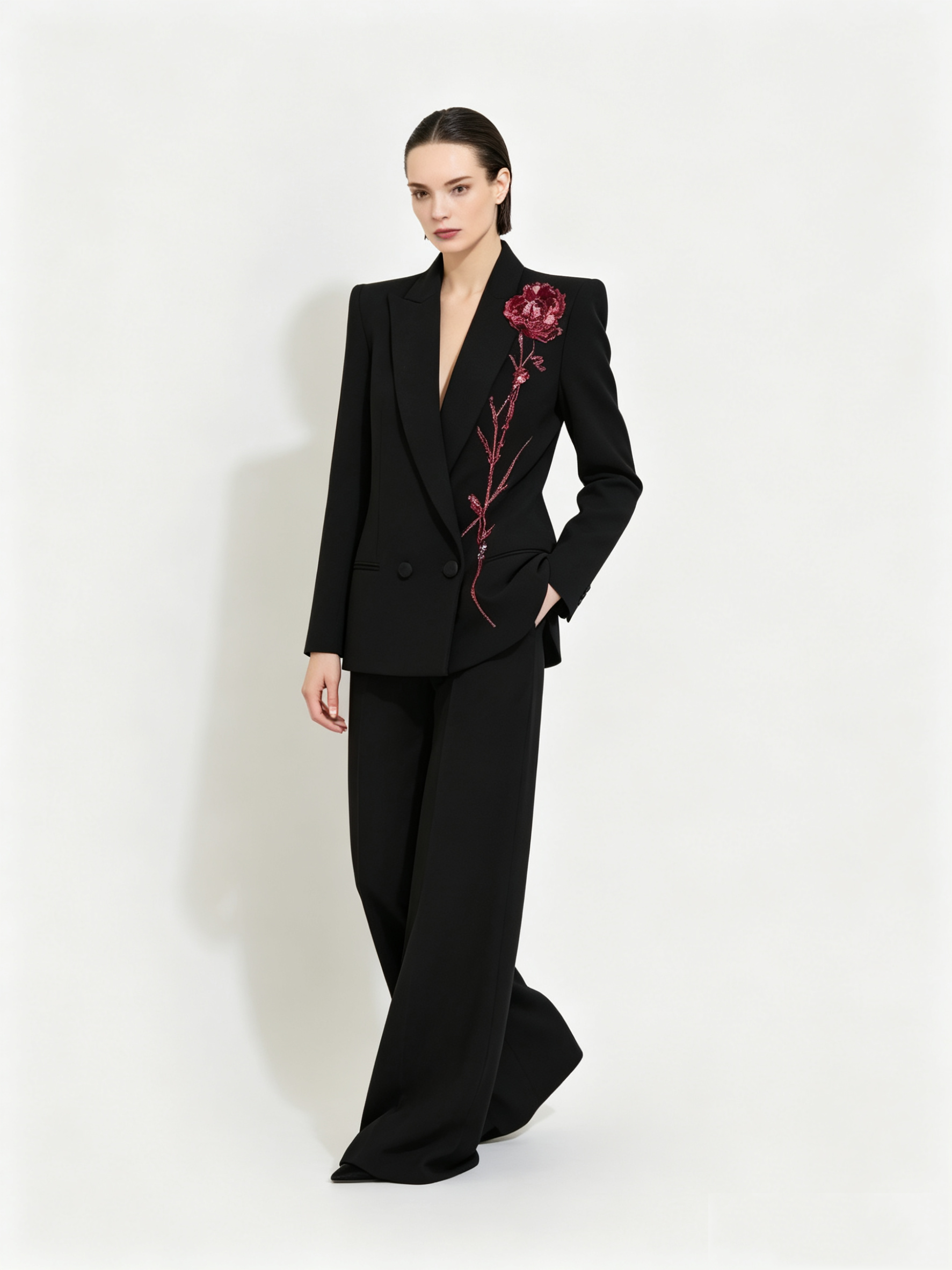 Black Women Suits Set 2 Piece  - Women Formal Wear Black ulasan dan harga