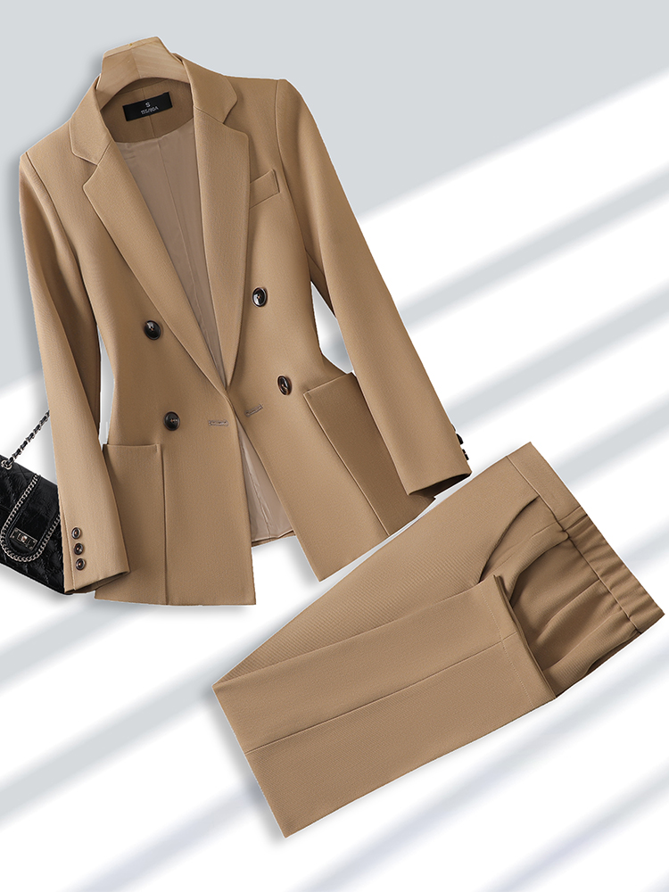 Fashion Ladies Pant Suit Forma - Women Formal Wear Black ulasan dan harga