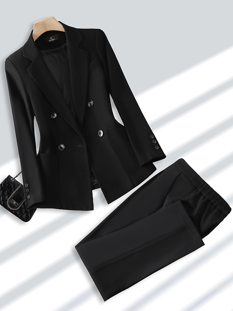 Fashion Ladies Pant Suit Forma - Women Formal Wear Black ulasan dan harga