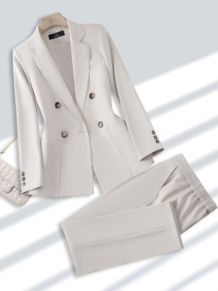 Fashion Ladies Pant Suit Forma - Women Formal Wear Black ulasan dan harga