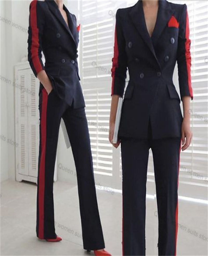 Red Black Autumn Women Suit Se - Women Formal Wear Black ulasan dan harga