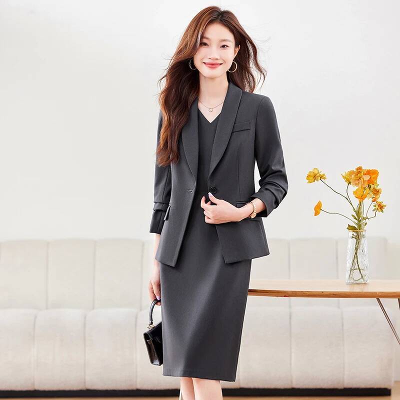 High Quality Fabric Women Busi - Women Formal Wear Blazers ulasan dan harga