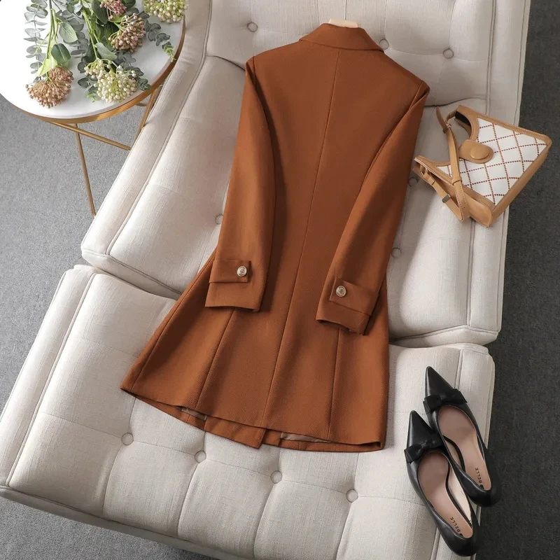 Autumn Winter Jacket Women Lon - Women Formal Wear Black ulasan dan harga