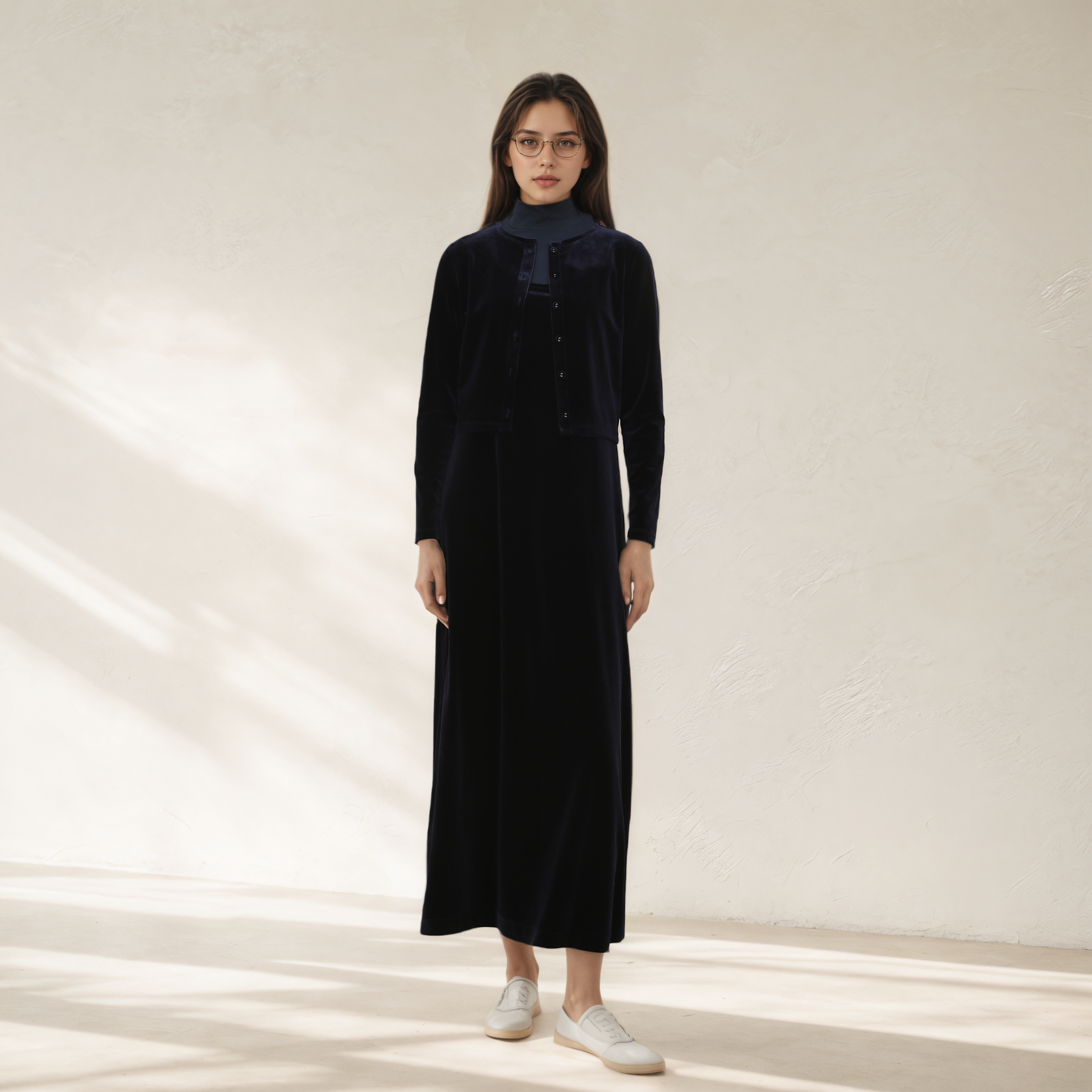 Autumn Winter Women Long Sleev - Formal Dress Female ulasan dan harga