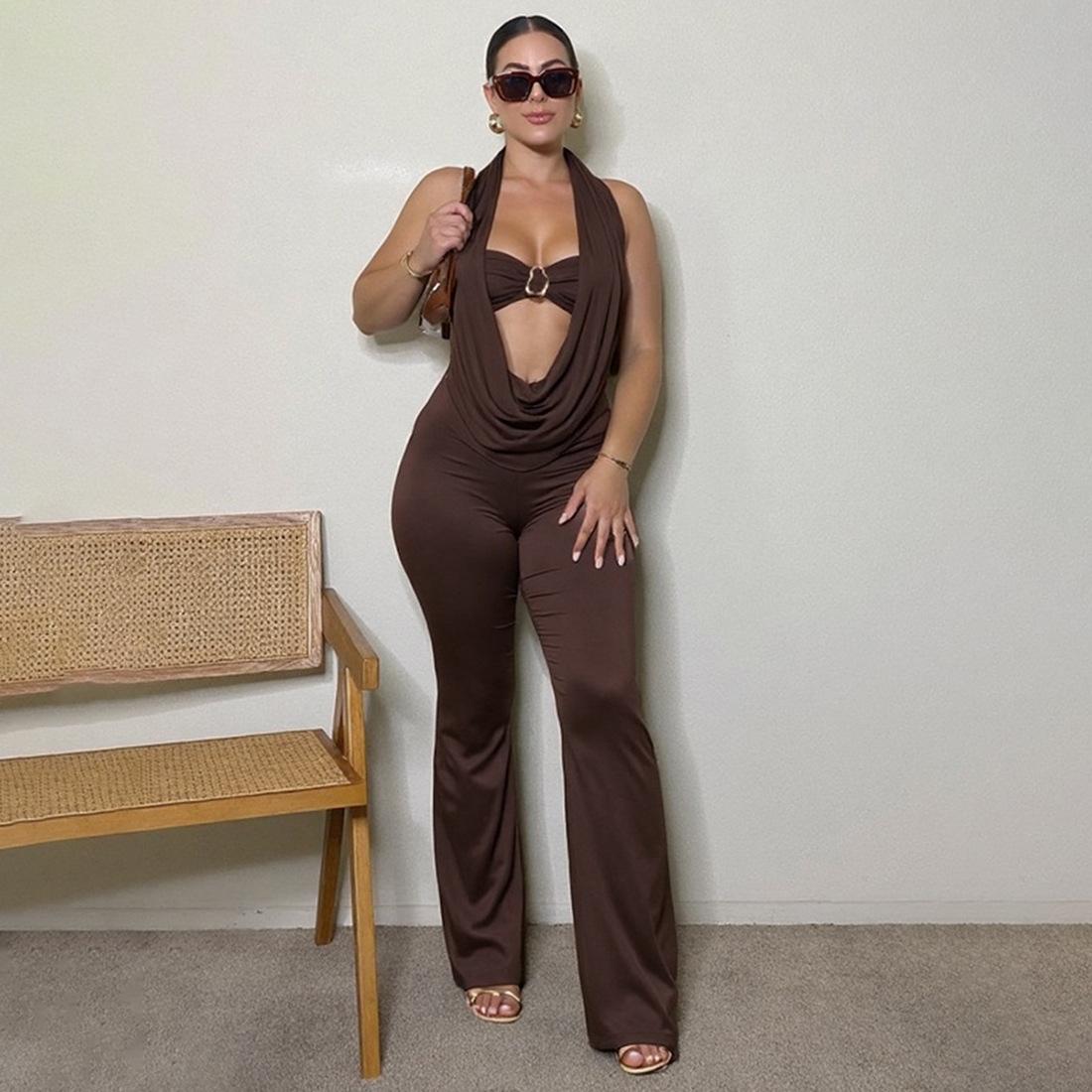 Black Women Jumpsuit 2 Pieces  - Women'S Formal Wear Jumpsuit ulasan dan harga