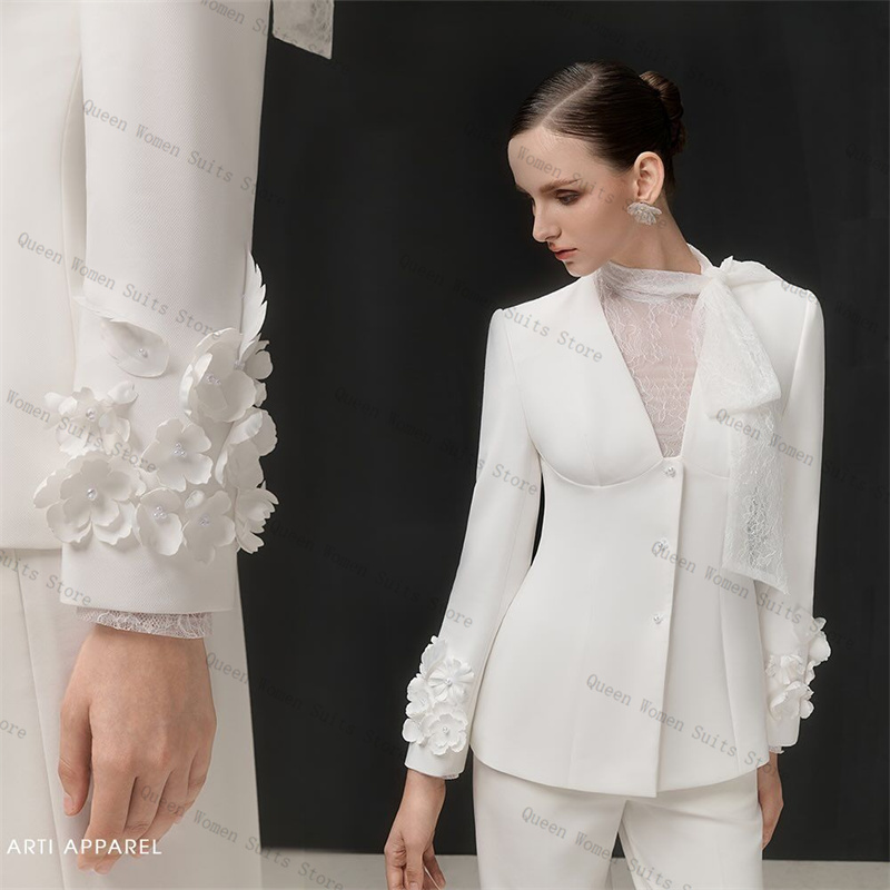 White Women Suit Set 2 Piece B - Women'S Formal Wear Tuxedo ulasan dan harga