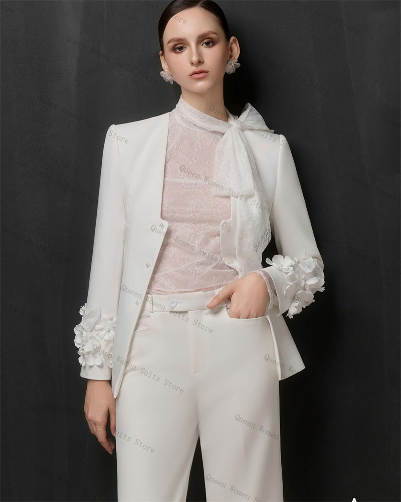 White Women Suit Set 2 Piece B - Women'S Formal Wear Tuxedo ulasan dan harga