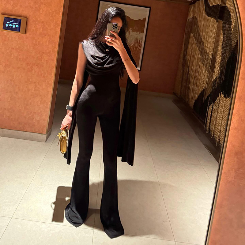 Black Women Jumpsuit Sexy Slee - Women'S Formal Wear Jumpsuit ulasan dan harga
